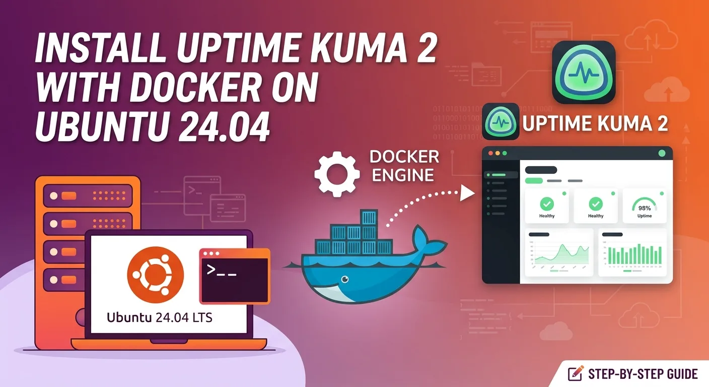 Install Uptime Kuma 2 with docker on Ubuntu 24.04