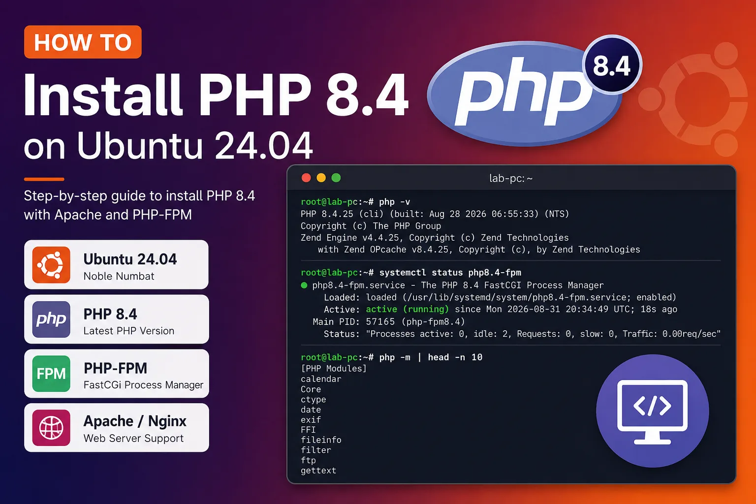 How to Install PHP 8.4 on Ubuntu 24.04