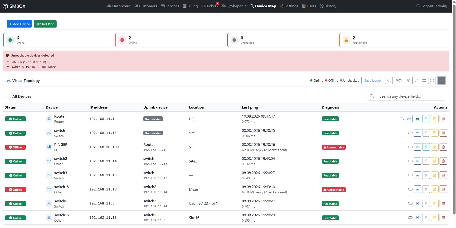 SMBOX - IP Accounting & Billing — екран 12