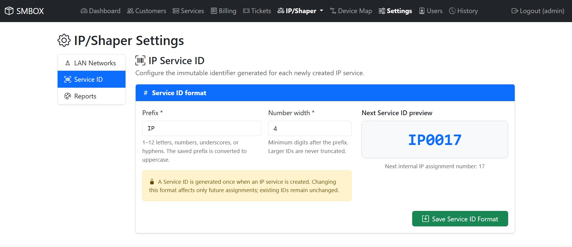 SMBOX - IP Accounting & Billing — екран 29